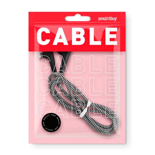 Дата-кабель Smartbuy 8pin SOCKS L-TYPE, 2 А, 1 м, iK-512NSL black/100, черный