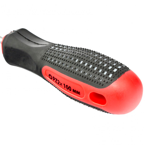 Отвертка 2*100 мм PZ2 Fusion, CrV, 3-х компонентная рукоятка "anti slip"// Matrix (3/12/)