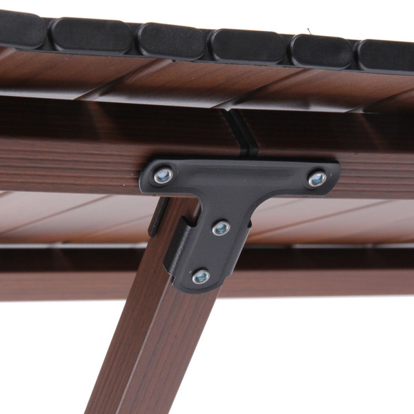 Стол кемпинговый складной DC-5003, 114*59*43 см,  цвет: темное дерево, каркас алюминий, Турист Мастер