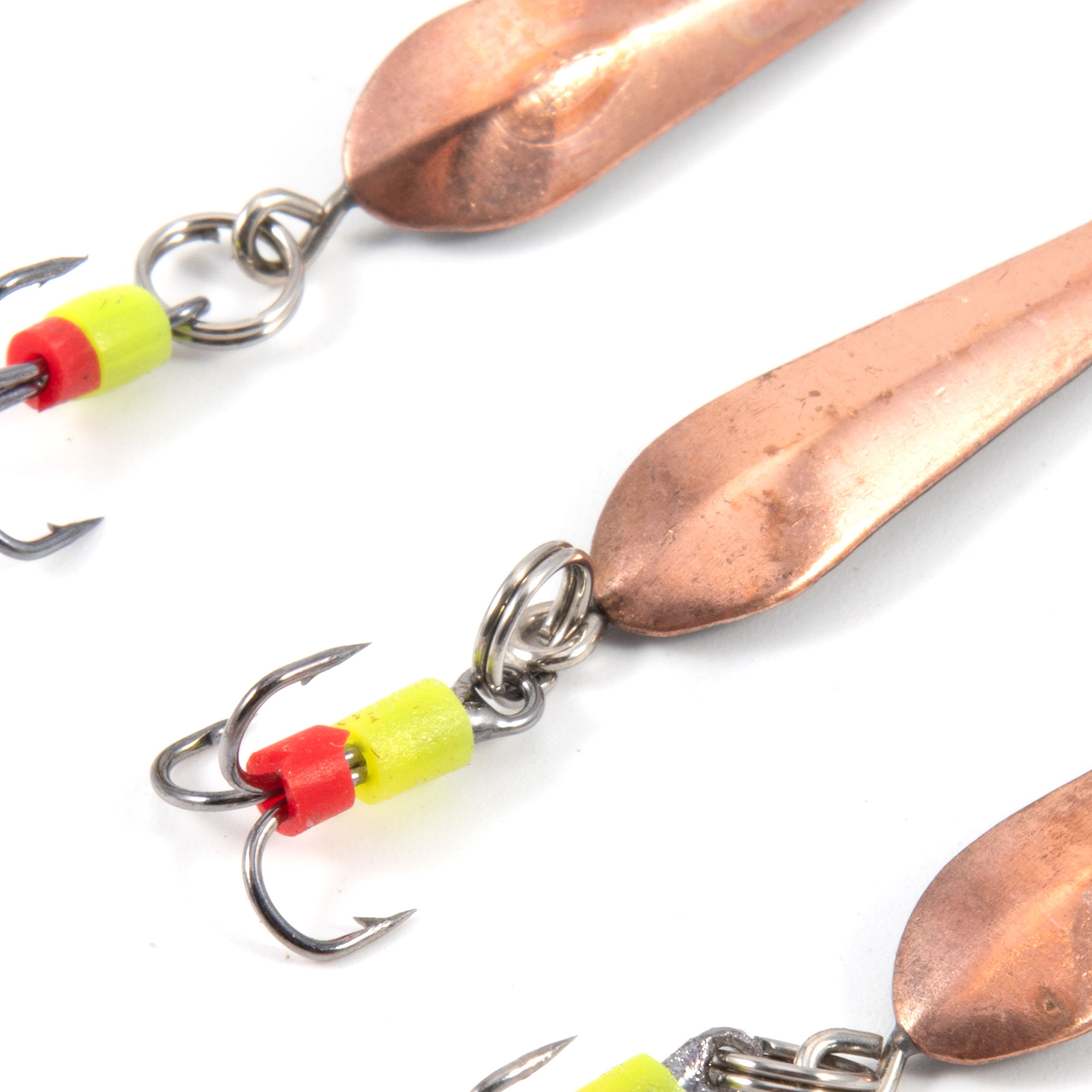 Блесна вертикальная "Яман" Клопик с тройником ,размер 25 мм, вес 1,7 г, цвет медь (уп.3 шт.)/150/