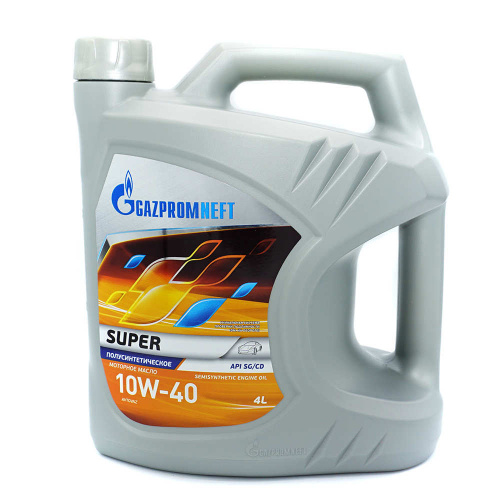 Масло моторное всесезонное 4,0л Gazpromneft Super 10W-40 п/синт (1/3)
