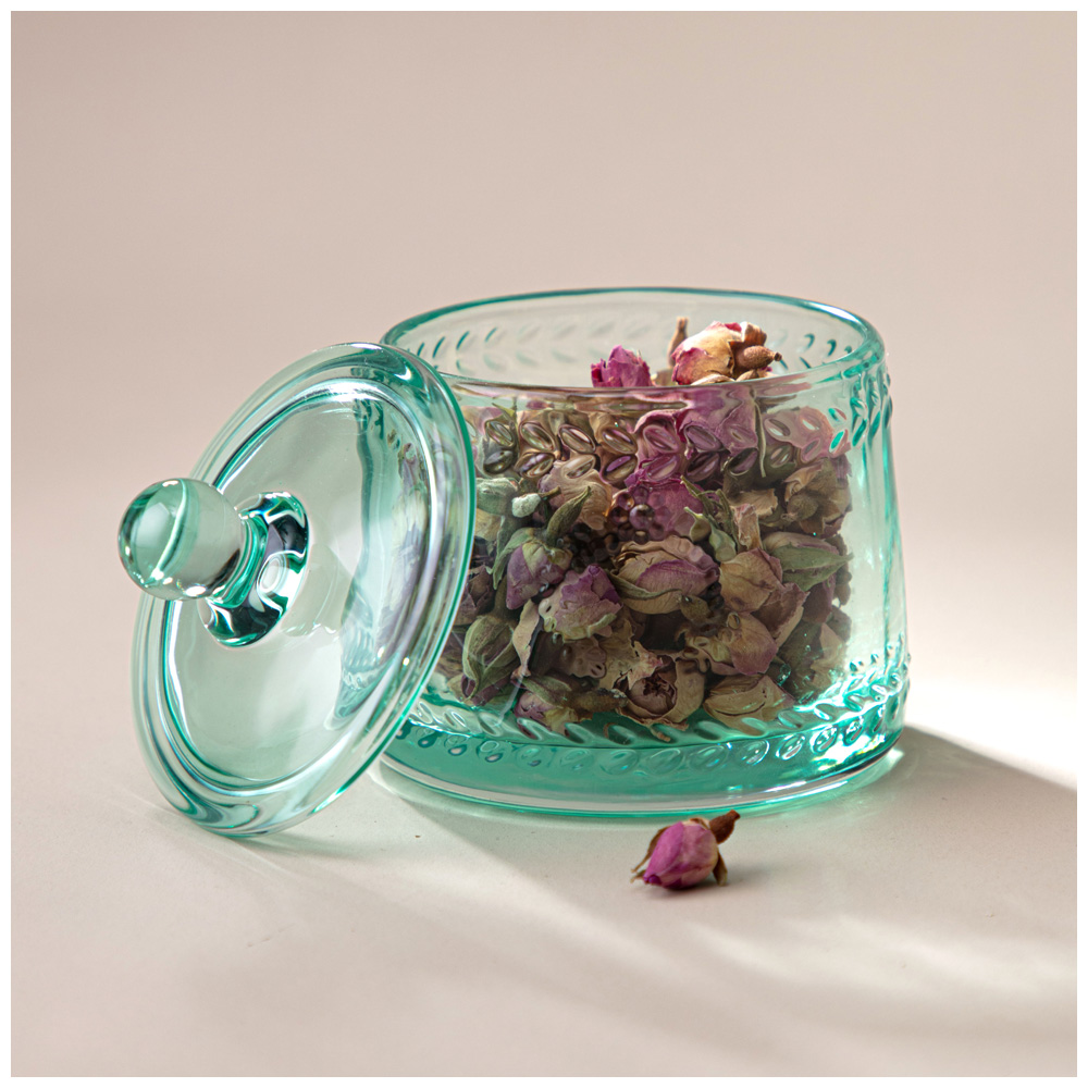 ЕМКОСТЬ ДЛЯ ХРАНЕНИЯ С КРЫШКОЙ, NATURE, GREEN 9, 5Х9, 5Х9, 5 СМ