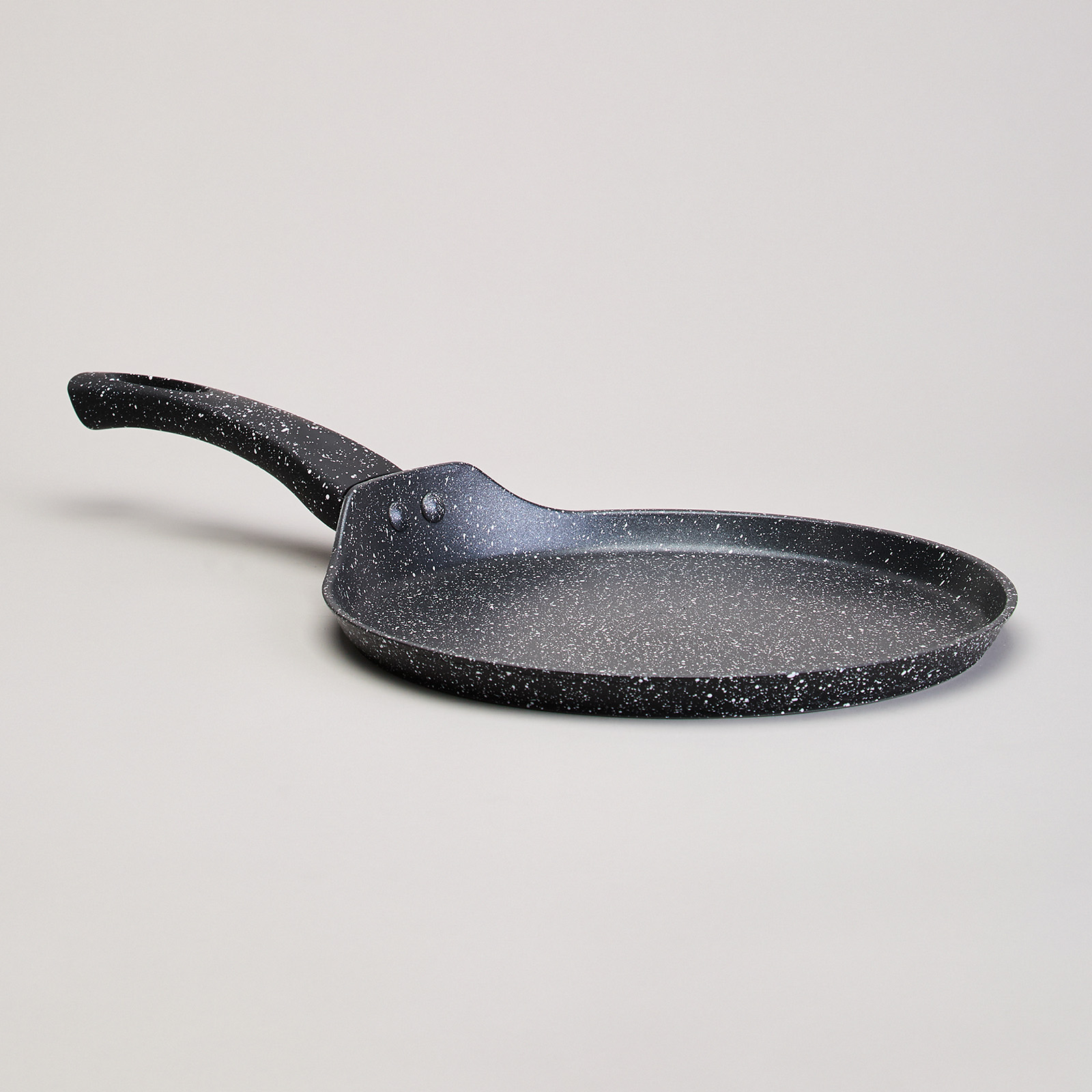 СКОВОРОДА БЛИННАЯ AGNESS С АНТИПРИГАРНЫМ ПОКРЫТИЕМ, BLACK MARBLE,  22Х2СМ, ИНДУКЦИОННОЕ ДНО