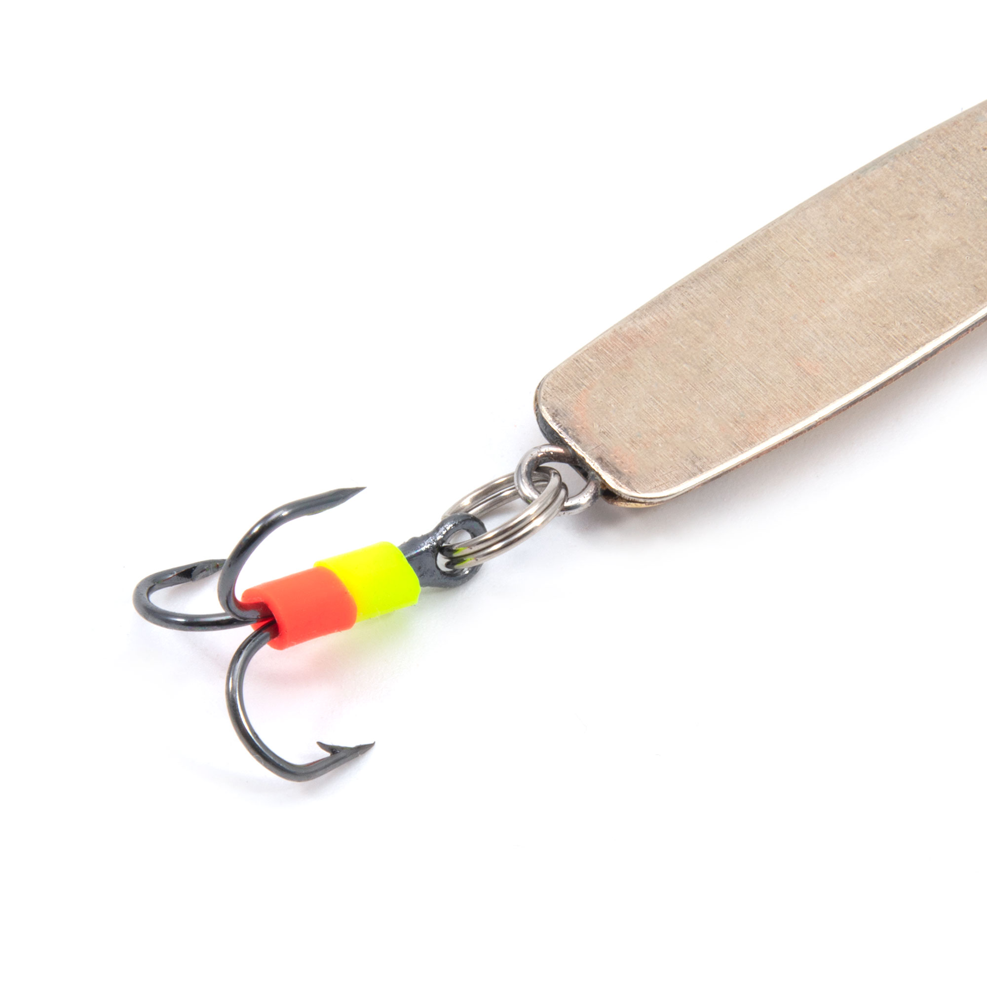 Блесна вертикальная "ЯМАН" Аляска с тройником, размер 55 мм, вес 8,5 г, цвет никель/латунь/150/