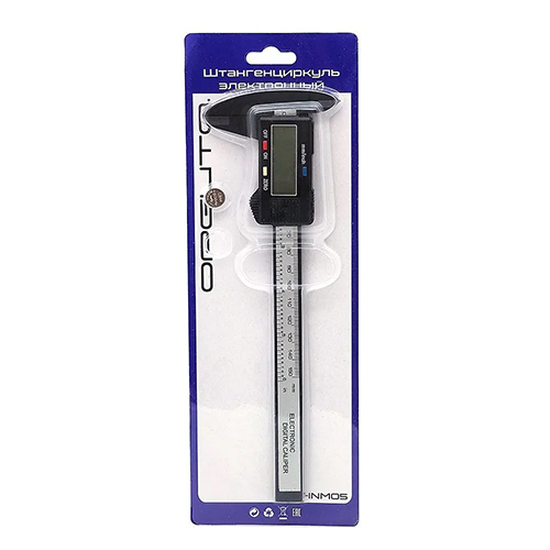Штангенциркуль электронный Орбита OT-INM05, 150 мм, пластик