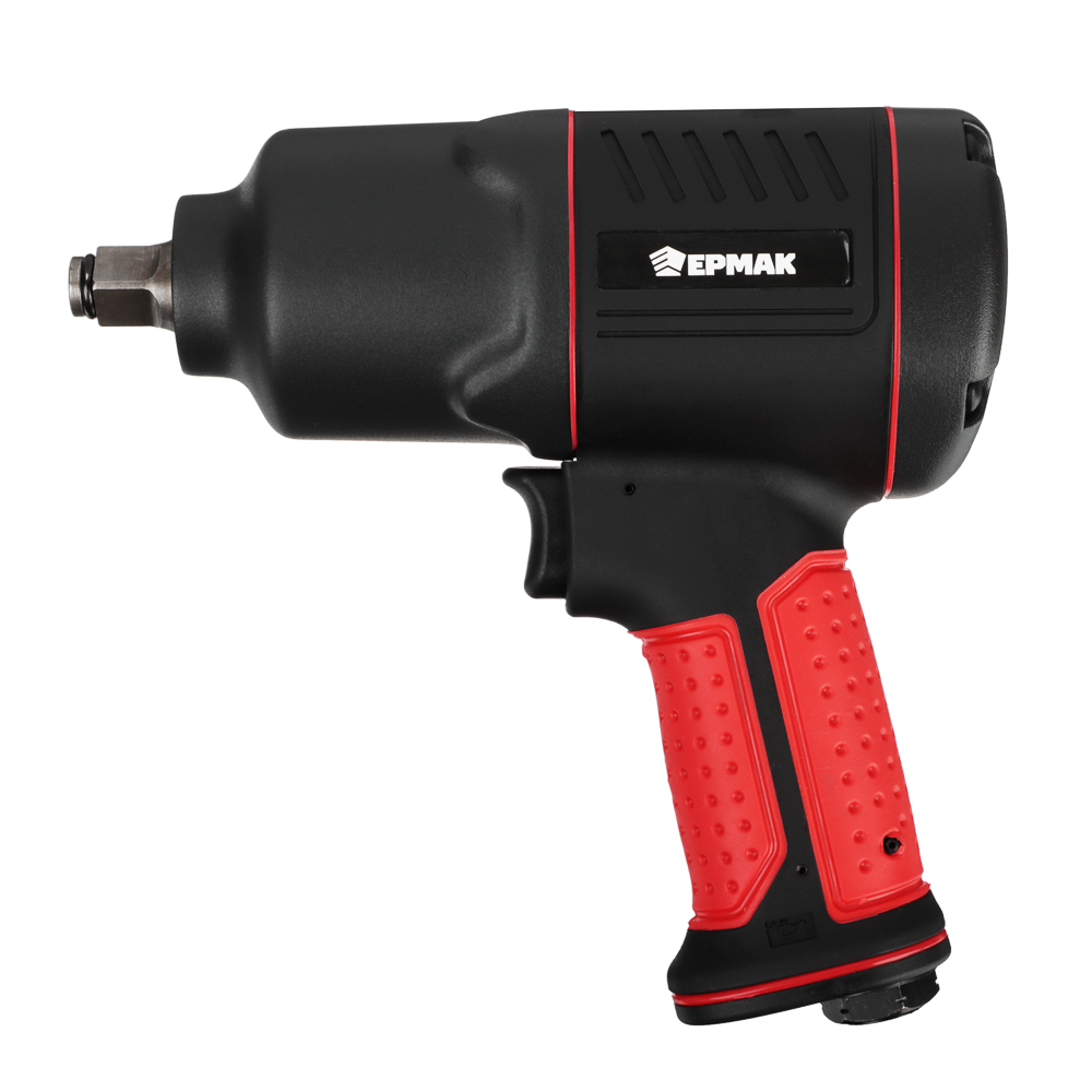 ЕРМАК Гайковерт пневматический ударный 1/2', 7500 об/мин, 185 л/мин, 610 н.м.