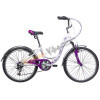 Велосипед Novatrack 24" BUTTERFLY,сталь.рама 13",бел-фиол,6скор.TY21/RS35/SG-6Sl V-brake(рост135-150