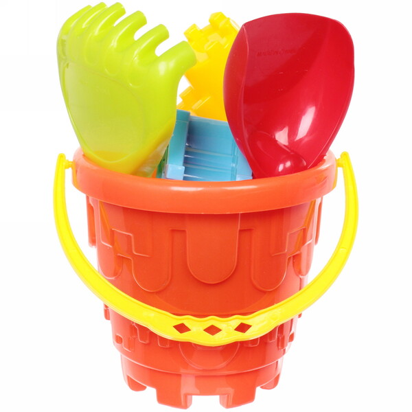 Набор для игры в песочнице "Строитель замков", 21*16 см, 6 предметов, микс