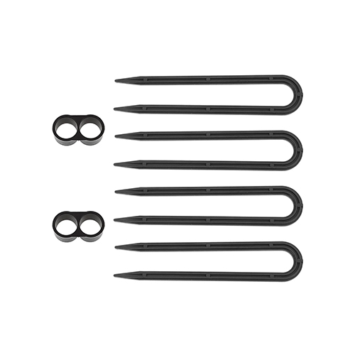 Капельный полив набор №5, прижим 4шт+зажим 2шт