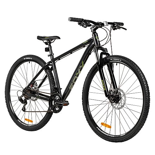 Велосипед FOXX 29" CAIMAN черный, сталь, размер 22