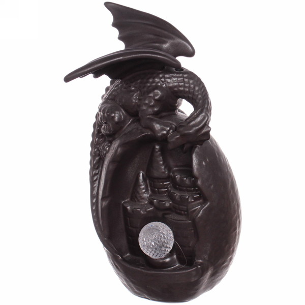 Подставка под стелющиеся благовония "Сказочный дракон" 10*9*19см с подсветкой