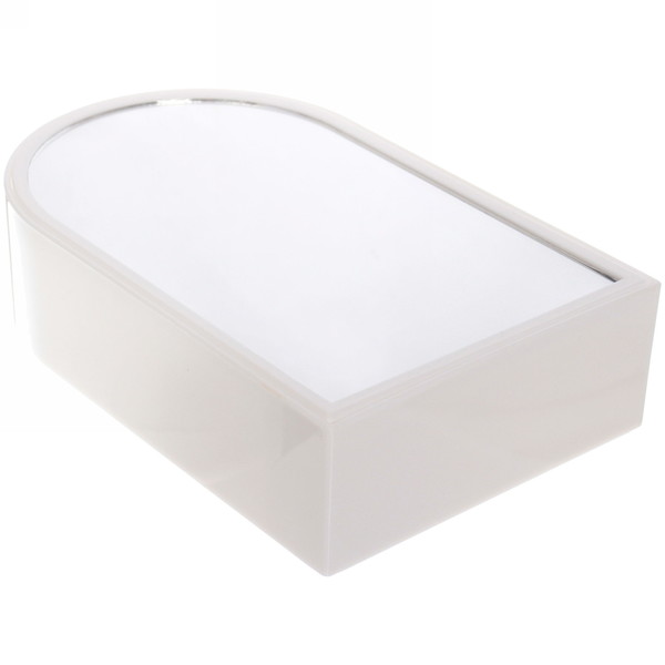 Зеркало настольное с органайзером для украшений "Beauty", цвет белый, зеленый, розовый, 17*10,5*4см