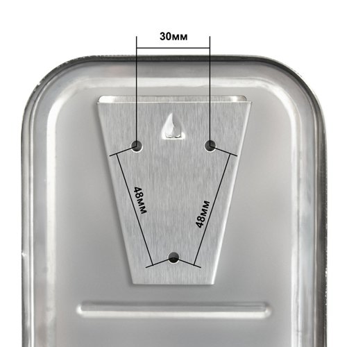 Дозатор для жидкого мыла Puff-8615m из нержавеющей стали,1000 мл, матовый, хром матовый