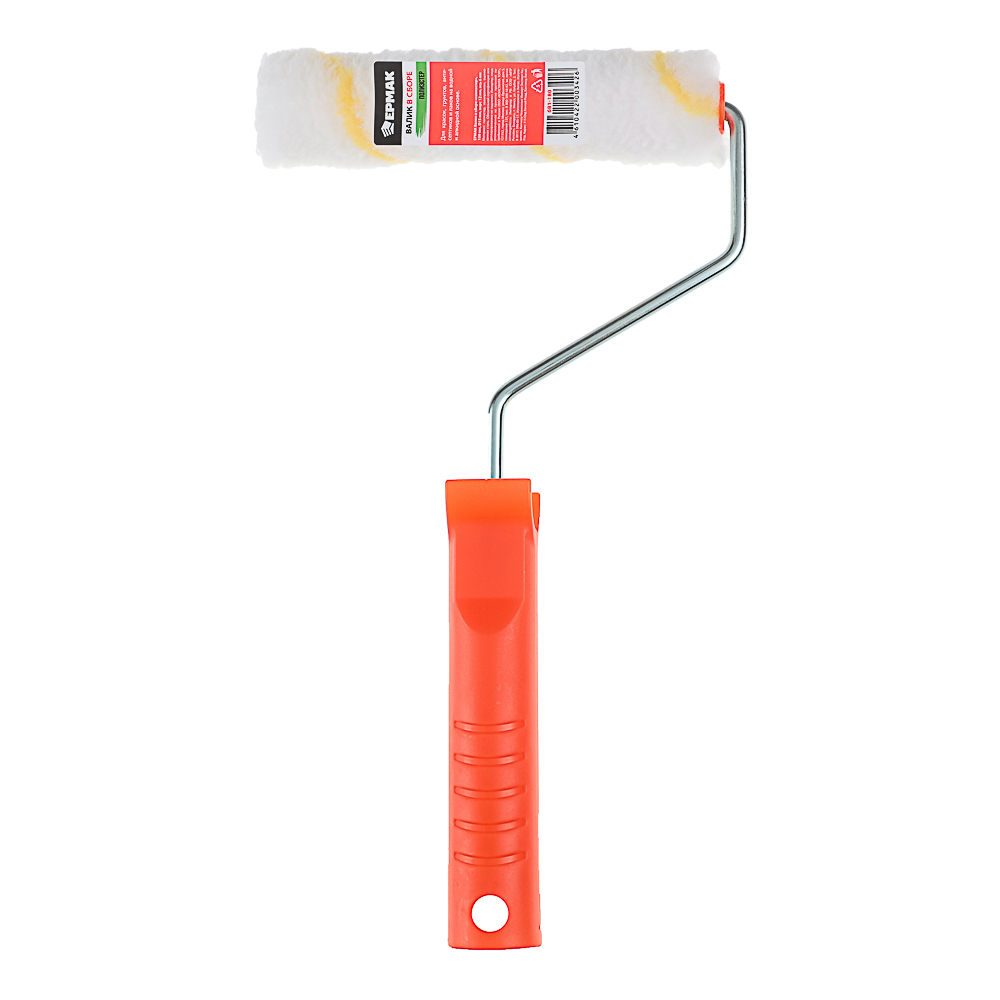 ЕРМАК Валик в сборе "полиэстер" 150мм, D15мм, ворс 12мм, ось 6мм