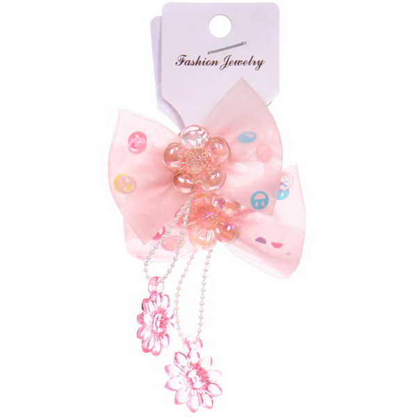 Резинки для волос детские 2шт "КОНФЕТКИ", цветочки, микс 5 цветов, d-3см