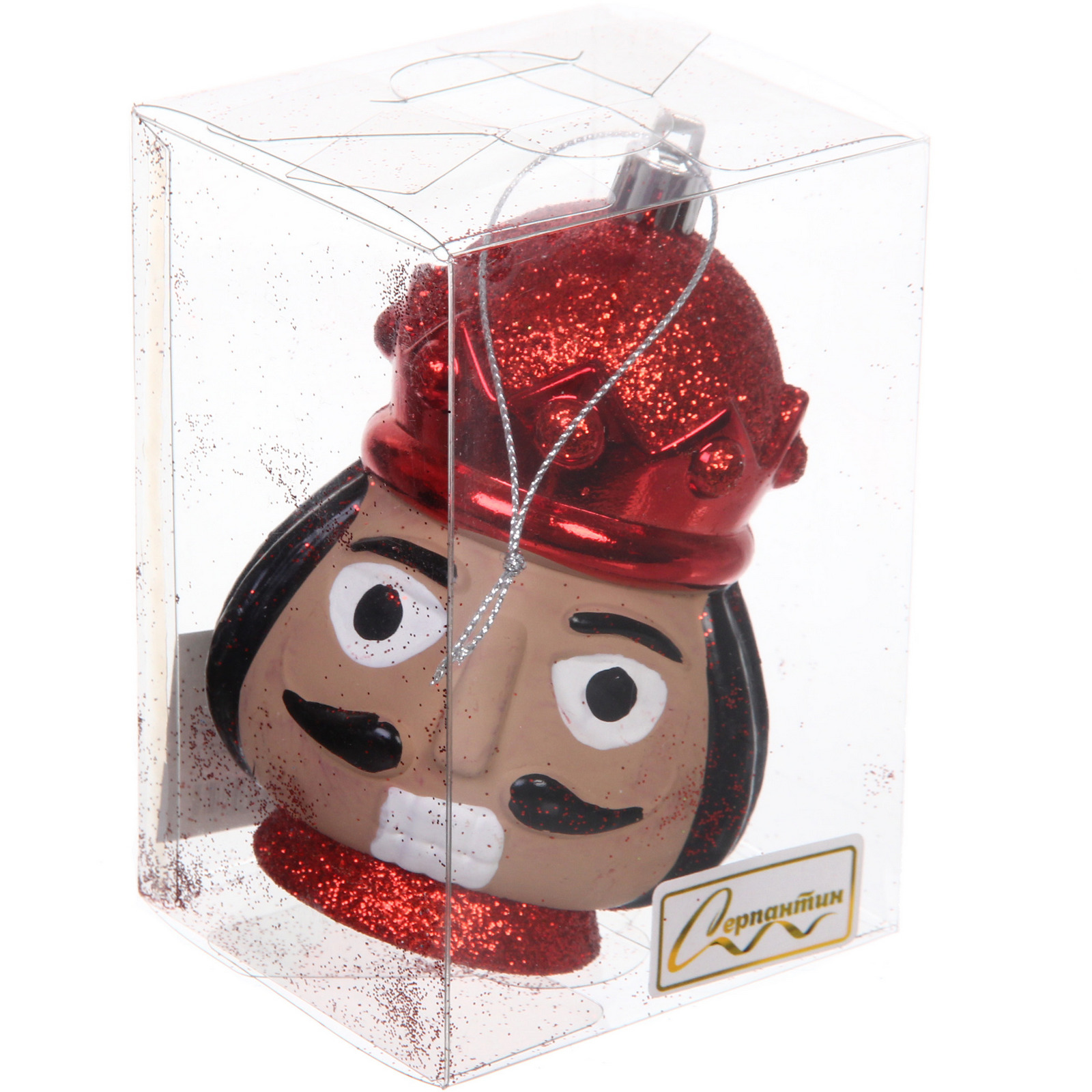 Елочная игрушка "Новогодний солдат" 7,5*7*11 см, красный