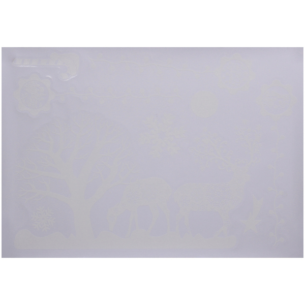 Наклейка на стекло "Снегопад" 50*35 см (диаметр рулона 4 см)