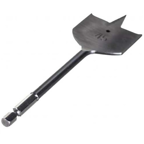 Сверла по дереву перовые, шестигранный хвост 45х152 vertextools 1133-45