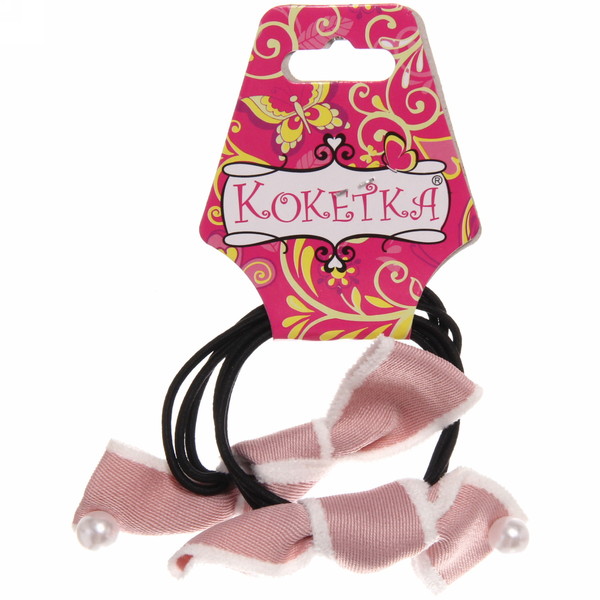 Резинки для волос 2шт "Кокетка - New series Классика", микс 5 цветов, d-6см