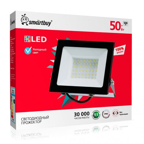 Светодиодный (LED) прожектор FL SMD Pro 50W/6500K/IP65 (SBL-EFL-50-65)