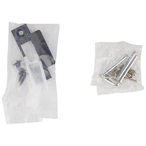 Ручка и защелка комплект GROX PO-02 BL/BL, матовый черный 1/24
