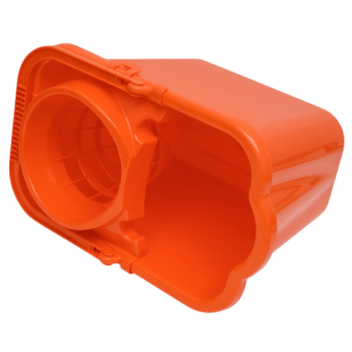 Ведро для уборки 9,5л прямоугольное с отжимом, оранжевый, 1/15