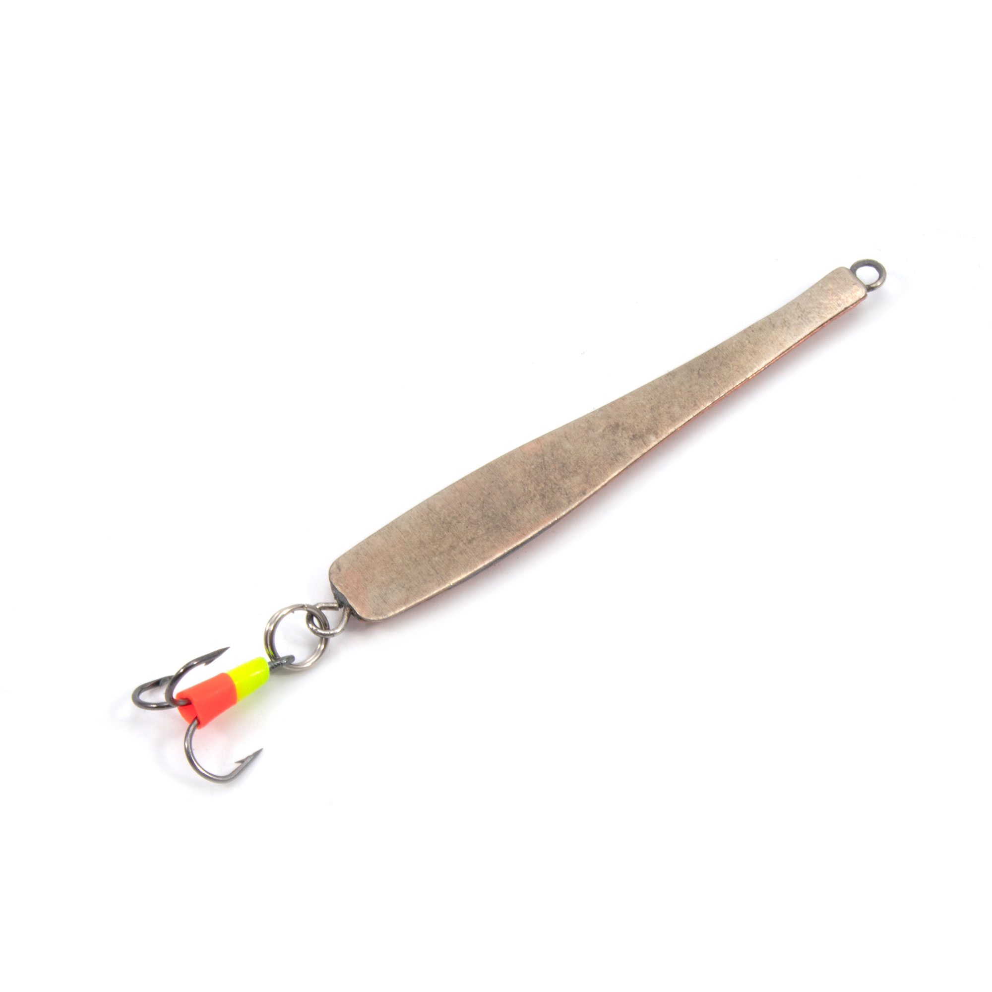 Блесна вертикальная "ЯМАН" Аляска с тройником, размер 55 мм, вес 8,5 г, цвет никель/медь/150/