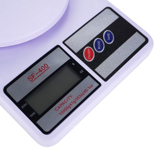 Весы кухонные электронные 10 кг SF400 пластик, 1/40