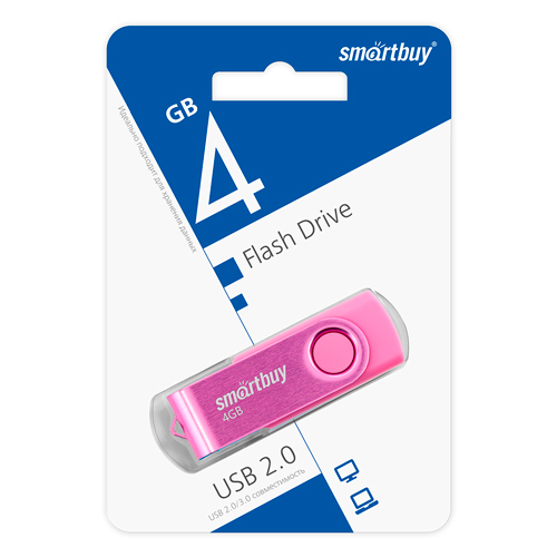 UFD 2.0 SmartBuy 004GB Twist Pink (SB004GB2TWP)