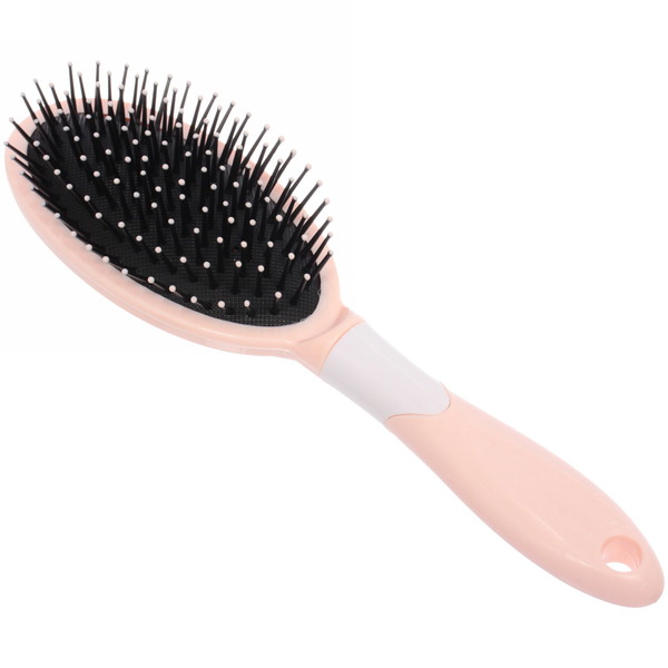 Расческа массажная "Avenue", овальная, цвет нежно-розовый, 6,5*24 см (блистер Ultramarine)