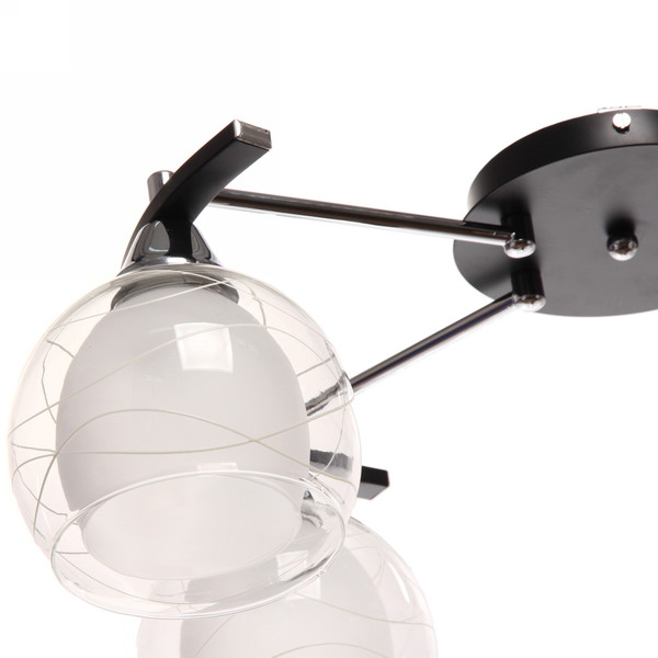 Люстра 4*40Вт Е27 55*40*22см черный хром 3-M122/4A