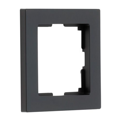 Рамка 1-местная пластик черная "Нептун" (SBE-06b-Plastic-FR-1)