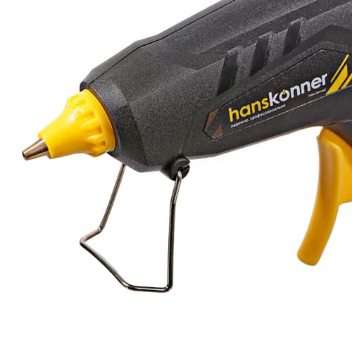 Пистолет клеевой HGG1160 (60 Вт, 2 сменных сопла, 4 стержня D 11мм), Hanskonner