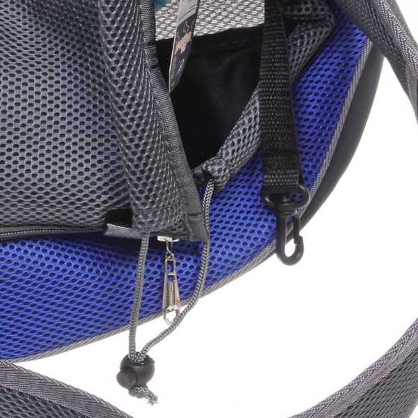 Сумка - переноска для животных через плечо "ЛЮБИМЫЙ БРО, цвет синий, 45*13см (Лейбл)