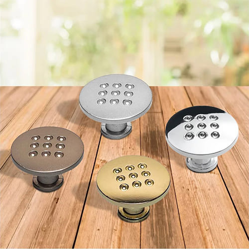 Ручка-кнопка мебельная Trodos "ZY-59" сплав ЦАМ, хром матовый