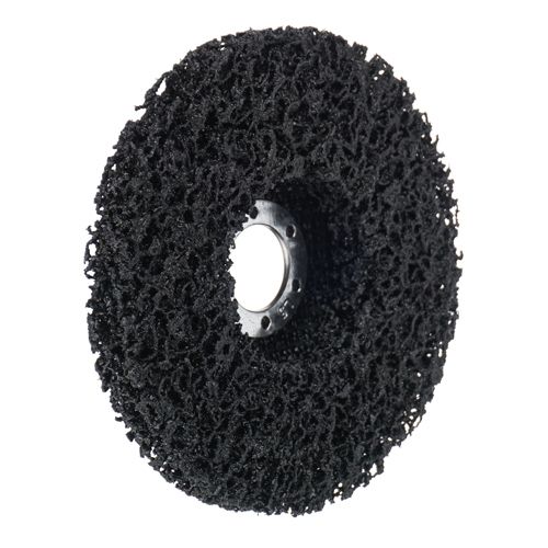 Круг шлиф. Барракуда 125*22,2*22мм коралловый синтетический фибровый по краске для УШМ черный, мягкий, 1/100