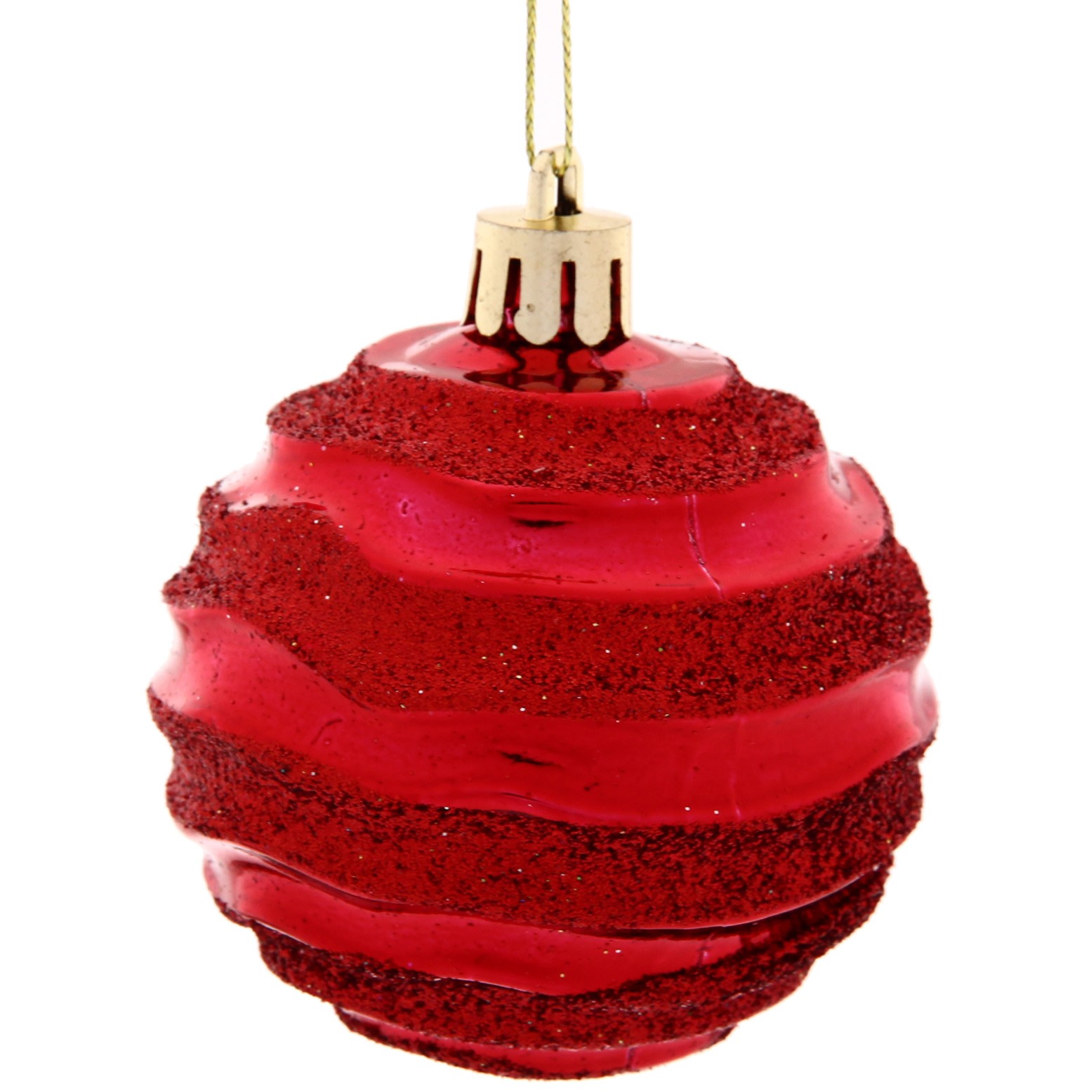 Новогодние шары 6 см (набор 3 шт) "Сказочное сияние", микс