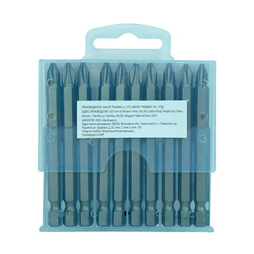 Биты PH2х75 мм, сталь CrV с магнитным наконечником STURM 1270501