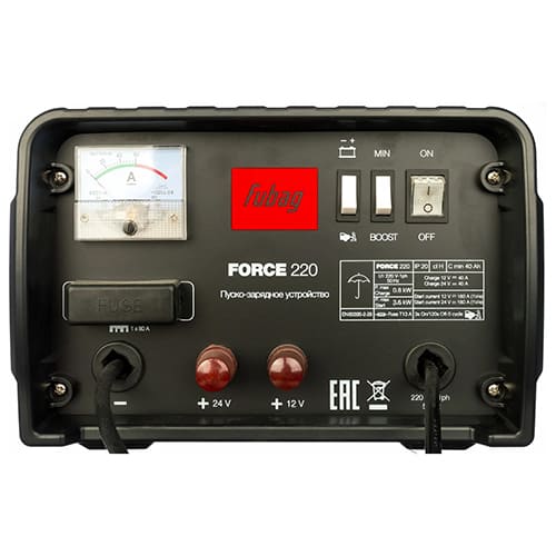 Устройство пуско-зарядное FORCE 220 FUBAG, 12/24В, 40-700Ач, пуск.ток 180А