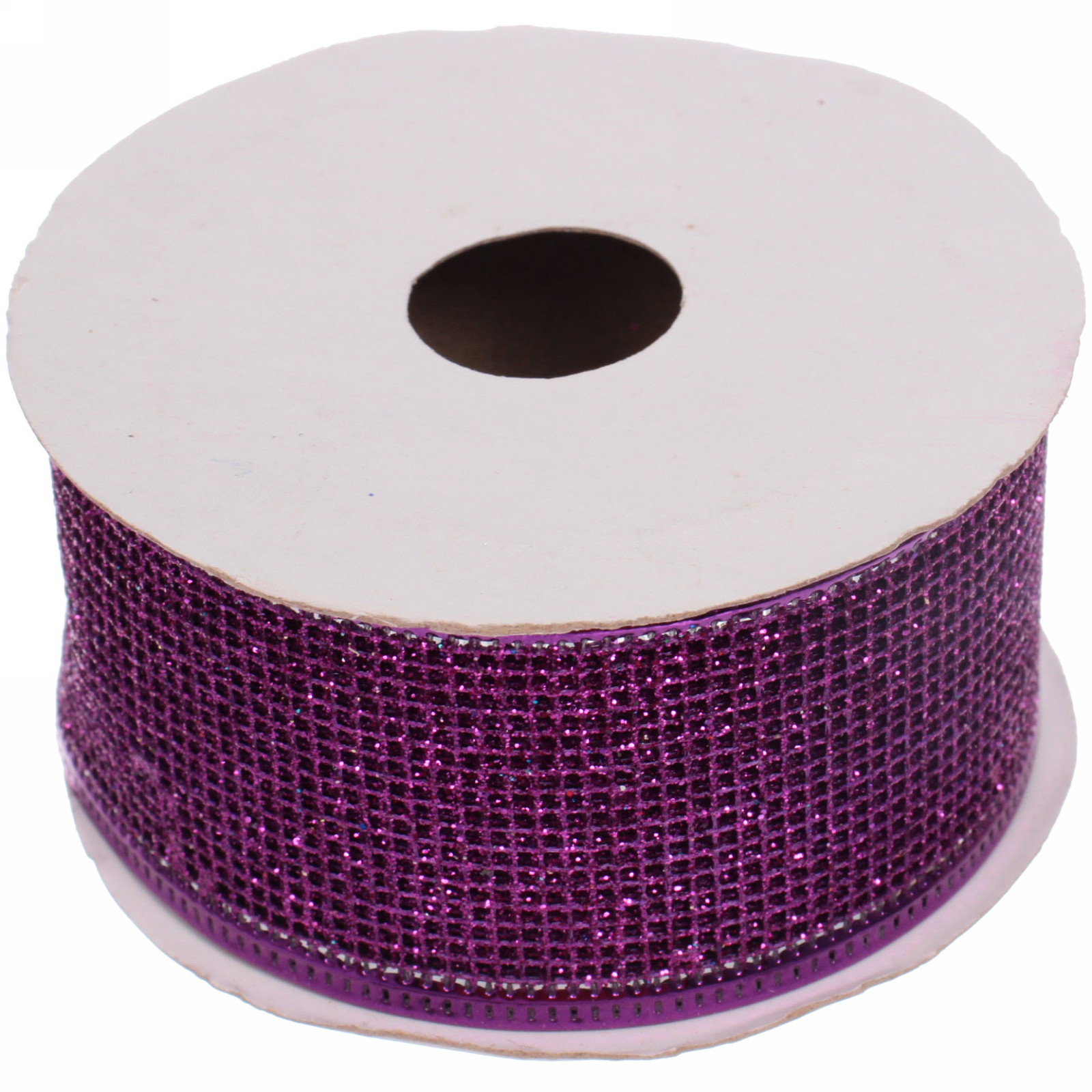 Лента для декорирования "Изящная" 4 см, 2,7 м, Фиолетовый (микс дизайнов)