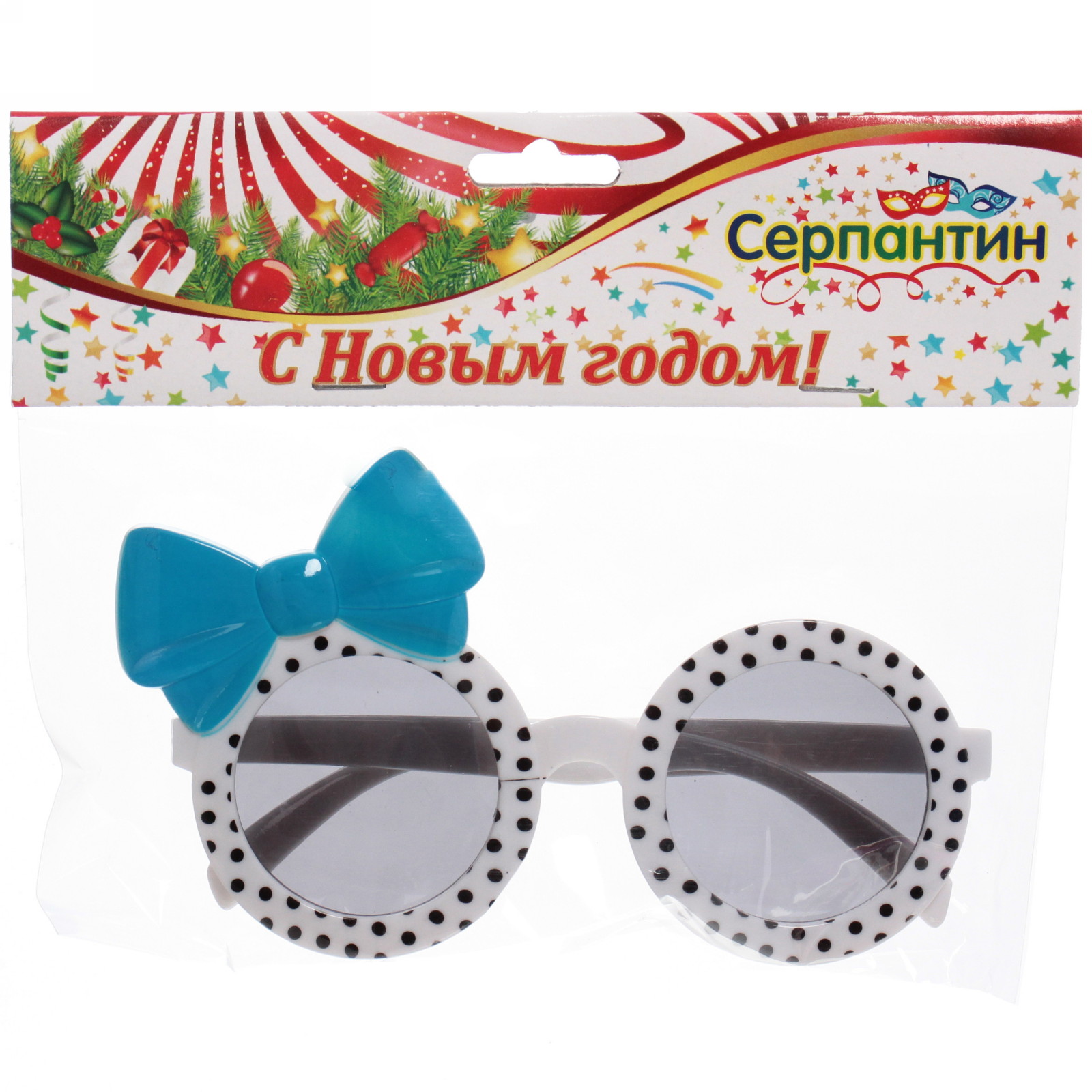 Очки карнавальные "Бантик"