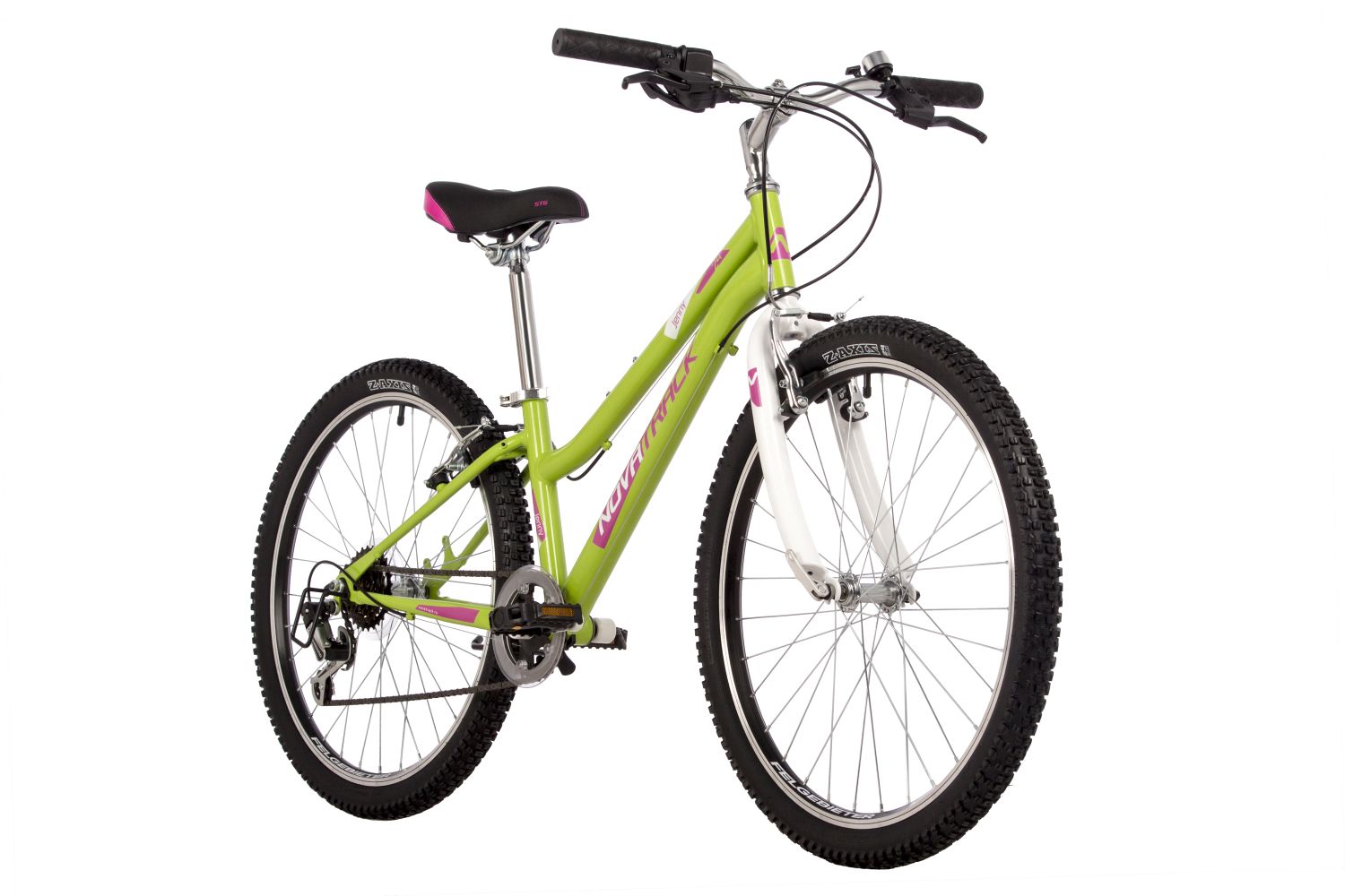 Велосипед NOVATRACK 24, JENNY сталь 12, салатовый, TZ500/TS-38/SG-6S, V-brake