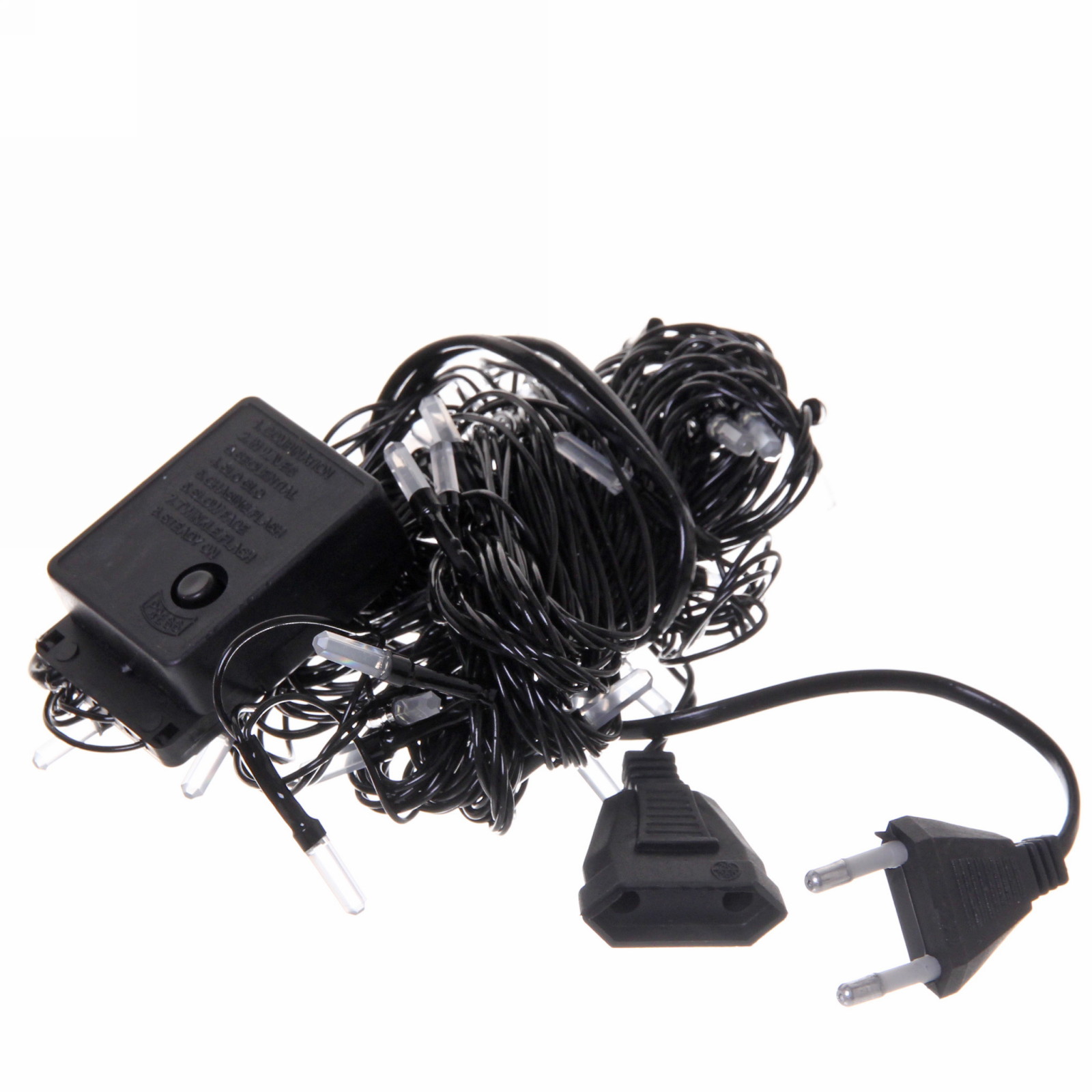 Гирлянда для дома "Кристаллы"  9,5 м 100 ламп LED черный пров.,8 реж.,IP-40, Фиолетовый (возможность соединения)