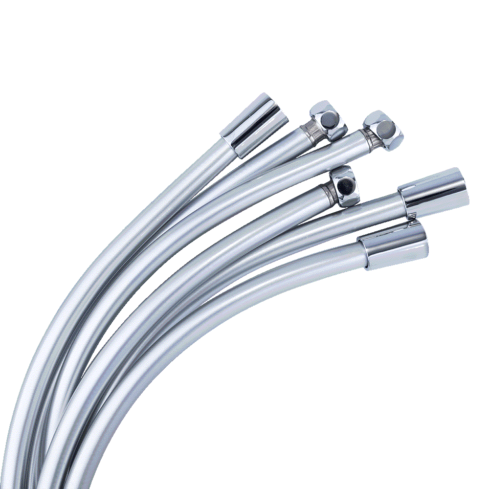 Шланг для душа ПВХ конус имп (1/2") - имп (1/2") 2 м в блистере AQUALINE 05097