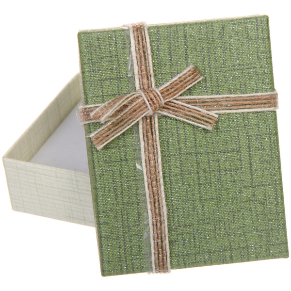 Коробка подарочная "Moment" 9*7*3 см, Зеленый