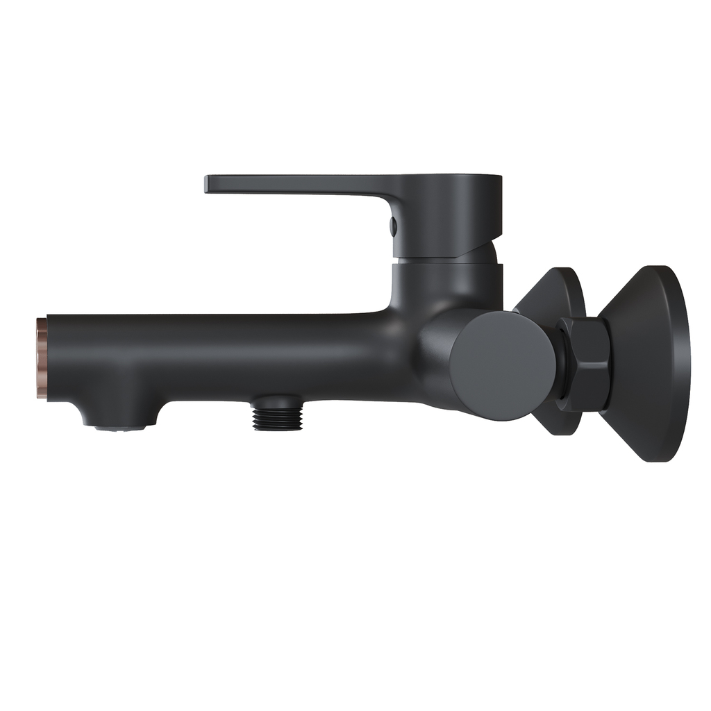 Смеситель для ванны 35k MIXLINE ML23-01 "Round Black"