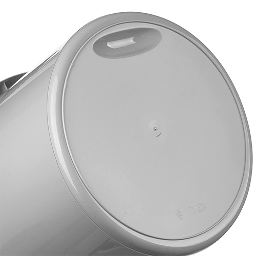 Ведро круглое 12 л Homver Etna 221218335/03, с отжимом МОП, серое