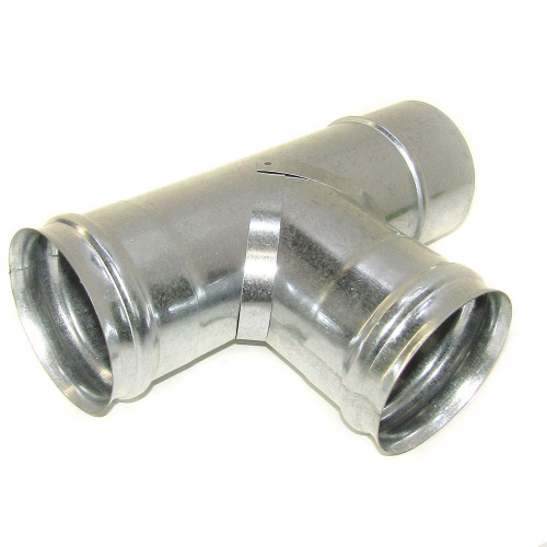 Тройник оцинк 110 0,5мм д/дымохода, 1/4