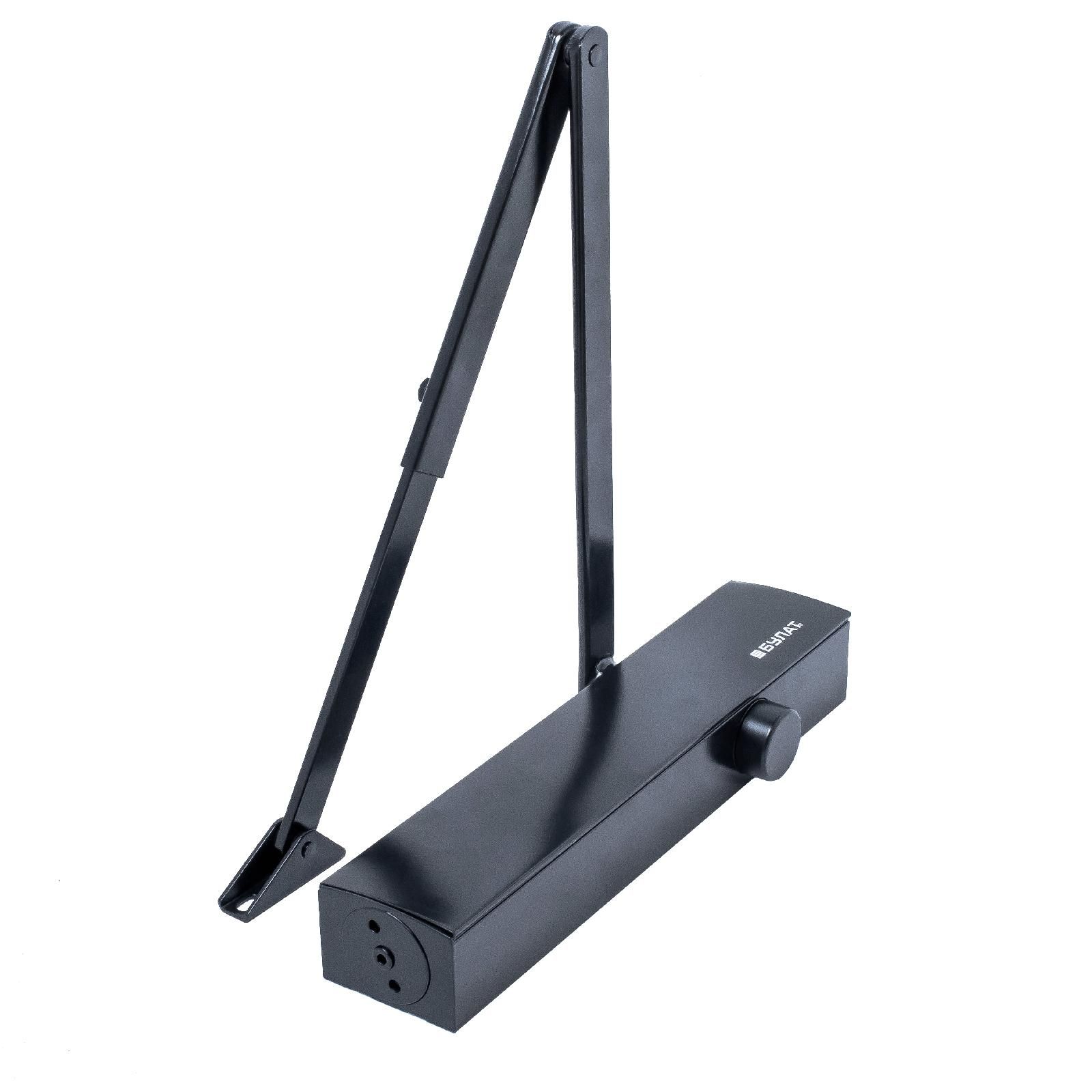 БУЛАТ Доводчик дверной PROFI ДД 813/6 С-B (45-150 кг) черный (10) 