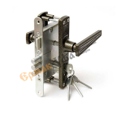 Замок врезной ЗЕНИТ ЗВ4-3.01 (бронза) (1/15)